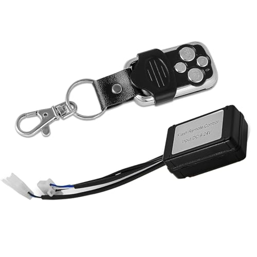 Image of AUXTINGS Strobe Light Switch, LED Light Bar Remote Control Switch, Remote On/Off Strobe Wiring Kit for Trucks, Cars, Vehicles, and Motorcycles