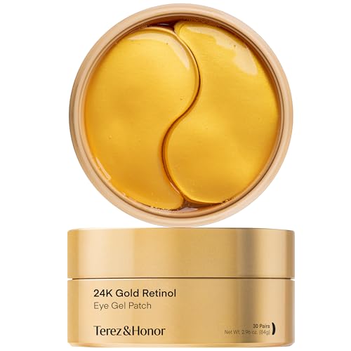 TEREZ & HONOR 24K Gold Retinol Under Eye Patches - 60 Korean Hydr...