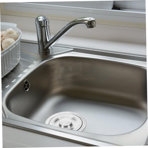 Colador para fregadero de acero inoxidable con cubierta de cesta profunda miniatura 6