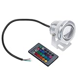 LemonBest 10W 12V RGB Fountain Aquarium Pond Landscape Light, IP67 Waterproof