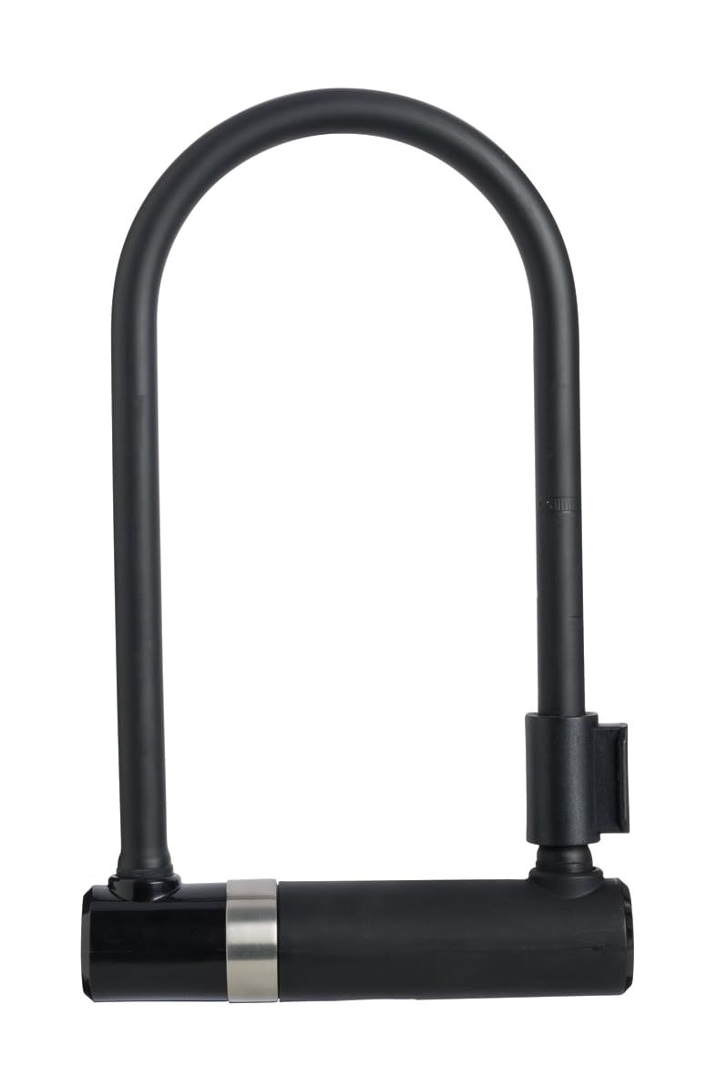 AXA Newton 230 Shackle Lock - Length 23cm - Shackle Diameter 14mm - Security Level 8 - Includes Holder