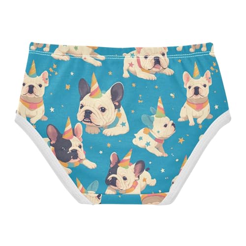 Wusikd Dog Paws Girls' Underwear Cotton Funny Girls Briefs Soft Toddler Underwear 2T2