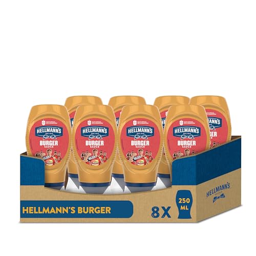 Hellmann's Salsa Burger 250 ml - Paquete de 8 x 250ml - Total: 2000ml