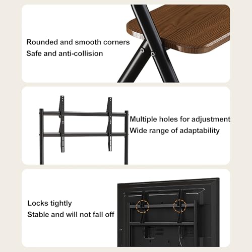 Soporte rodante ajustable para TV 55-100 pulgadas miniatura 7