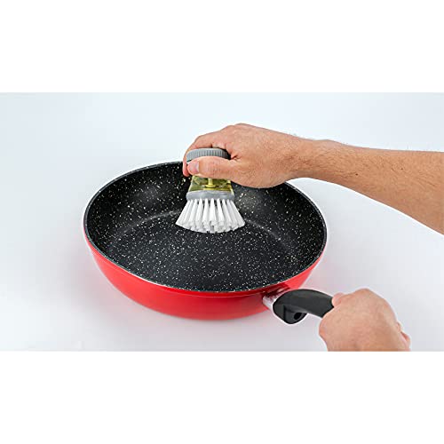 Escova Lava Louças Com Recipiente e Dispenser Para Detergente - YP037- Yangzi