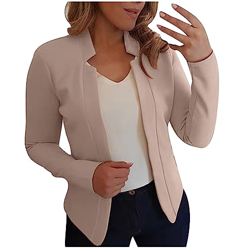 Blazers for Women Business Casual Fashion Dressy Open Front Cardigan Jacket Long Sleeve Work Office Blazer Jackets