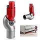 Schnellauslöse Adapter Kompatibel mit Dyson Staubsauger V7, V8, V10, V11, V15, Flex Adapter für Niedrige Reichweite, Unterer Adapter Schnellverschluss Biegeadapter, für Schwer Zugängliche Bereiche