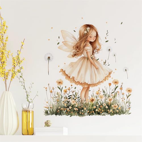Vinilo Decorativo Angel Girl Butterfly Fairy para Pared miniatura 2