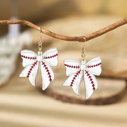 Basketball Earrings for Women Baseball Earrings Sport Bow Earring Basketball Football Soccer Tennis Sport Fans Party Game Day Jewelry4