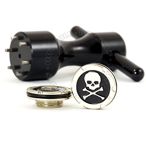 19th Hole Custom Shop 2 x 5g Deluxe Tour Style Weights for Scotty Cameron Fastback, Squareback and Roundback Putters Wrench, Skull, Black (Black)