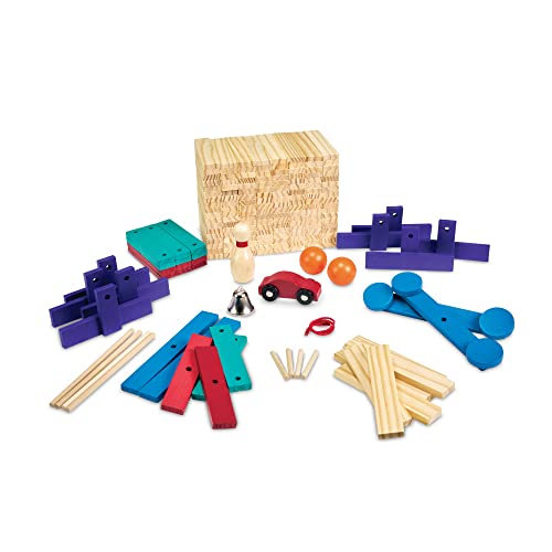 MindWare KEVA Contraptions Reactions Planks Building Toy - 178 KEVA Building Planks (191 Piece Set) - Free-Form Wood Building Set for Kids to Create Their Own Ball Maze – Ages 7 & Up by MindWare - Image 7