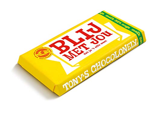 Tony's Chocolonely - Chocoladereep Melk Noga - Zeg 't met een reep "Blij met jou" - 180 gram - Fairtrade Chocolade - Afbeelding 3