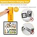 Stalishare Picture Hanging Kit, Goodsnova Picture Hanging Tool with Level for Easy Marking Position, Including 218PCS Instaframe Hanging Kit with Hooks, Nails, Wires, Hammer for Art/ Photos (Yellow)