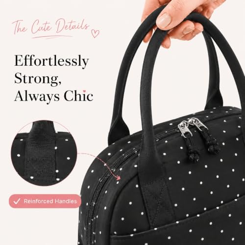 Image of LOVELYWIND Lunch Box for Women Cute Lunch Bags for Women Lunch Tote Bags Reusable Insulated Lunch Box Large Capacity Reusable Insulated Cooler for Work or Travel Gifts or Beach