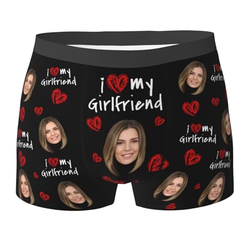 Generisch Boxershorts Mit Gesicht Foto Unterhose Herren Personalisierte Unterhosen Boxershorts Männer Unterwäsche Personalised Geschenke Boxers Valentinstag Weihnachten Geburtstag S-5XL