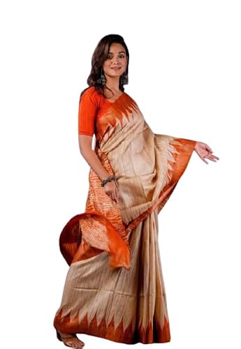 Generic tussar silk saree in tussar silk – image 3