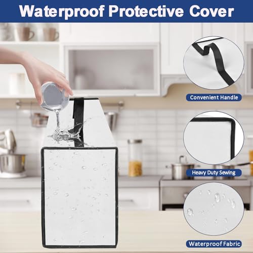 Image of Slush Machine Cove for INOVIVA Slushie Machine, Heavy Duty Waterproof Frozen Drink Maker Cover for INOVIVA 88oz Slushy Machine S2.0 with Handle - Only Cover (Silver)