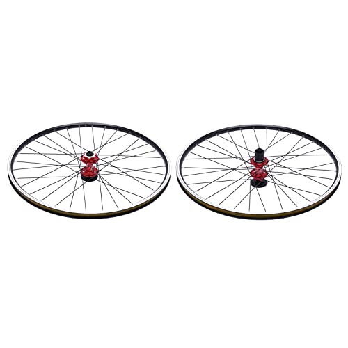 29 Inch Mountain Bike Wheelset, Aluminum Alloy Rim Disc Brake Mtb Wheelset, Quick Release Front Rear Wheels Black Bike Wheels #TOP5