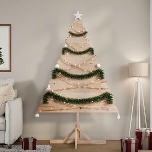 Somanki Albero di Natale Decorativo in Legno 180 cm in Legno Massello,Albero di Natale Decorativo,Natale Decorazione Festiva,Albero di Natale Decorativo-4019702