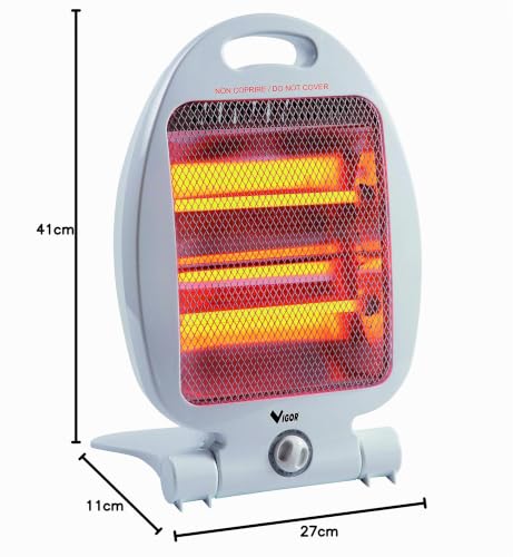 Miniatura 2 de Vigor 97947-10 Japo Stufa Al Quarzo, 800 Watt, 400x2 Mm