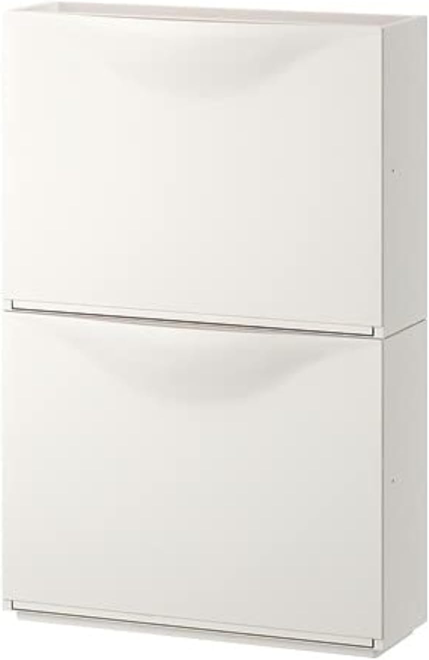 TRONES Trones Shoe Cabinet/Storage - White 20.5 x 7.1 x 15.4 inches (52 x 18 x 39 cm) 803.973.08