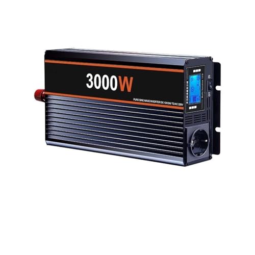 Onduleur onde sinusoïdale 12V 220V 3000W avec prise UE pour batterie