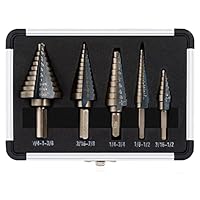 Algopix Similar Product 2 - ZELCAN Step Drill Bits HSS 5PCS
