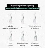 DELAMARK Spray do czyszczenia kuchni, uniwersalny środek czyszczący, silny odtłuszczacz, usuwa tłuszcz i przypalone zabrudzenia, bez agresywnych chemikaliów, Kwiatowy rozkwit, 500 ml