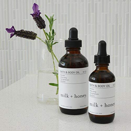 milk + honey Bath & Body Oil (Ylang Ylang Rose Geranium & Petitgrain, 2 fl oz.)