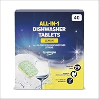 by Amazon - All-In-One Spülmaschinentabs Zitrone, 40 tabs
