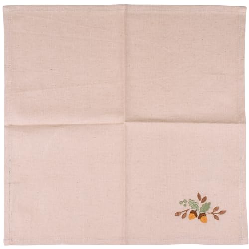 Primitives-by-Kathy-Fall-Decorative-Napkin-Set-15-x-15-flax-linen-brown-green-pumpkin-orange Primitives by Kathy Fall Decorative Napkin Set 15 x 15 flax linen brown green pumpkin orange
