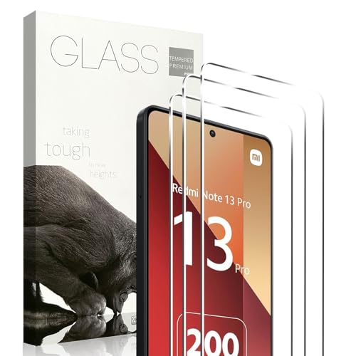 KLWAINM [3 Pack] Tempered Glass Compatible With Xiaomi Redmi Note 13/13 Pro 4G&5G Screen protector With 9H Anti Scratch Transparent HD Clear Bubble Free Protective Film