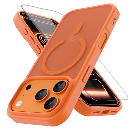 PinLiSheng Magnetic for iPhone 17 Pro /18 Pro Case Orange