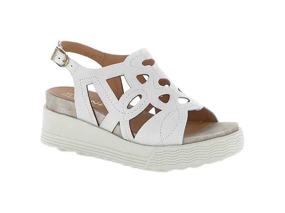 Sandalo con Zeppa PARKY 25 Nappa White