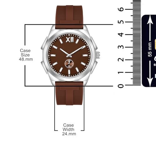 Image of styledose Men's Watch Analog Quartz with Chronograph & Silicone Strap -Casual & Formal Wrist Watch for Men