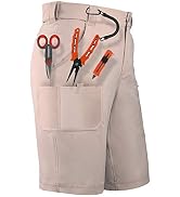 Palmyth Men's Fishing Short Quick Dry 10.5” Sun Protection UV UPF 50+ Cargo Shorts Water Resistan...