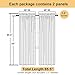 Lecloud Charcoal Grey Sheer Curtains 84 Inches Long 2 Panels, Voile Airy Light Filtering Curtains for Living Room Bedroom, Dual Rod Pocket Sheer Window Treatments Drapes, Each Panel 40