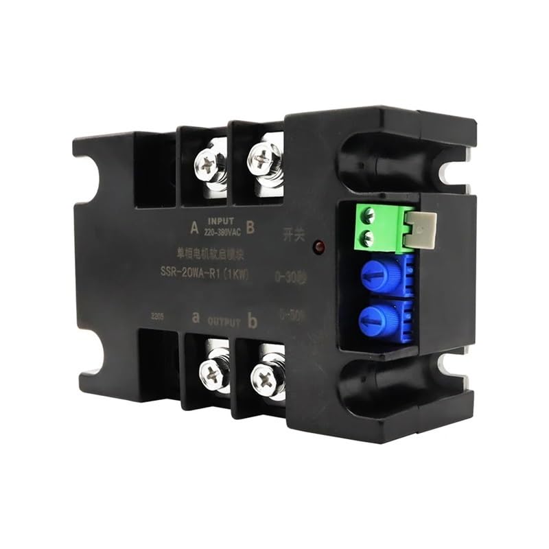 Single-Phase Intelligent Electronic Starter Soft Starter Soft Start Module Slow Start for Water Pump Electronic Starter 2KW4KW6KW8KW Fan(SSR-80WA-R1(3KW))
