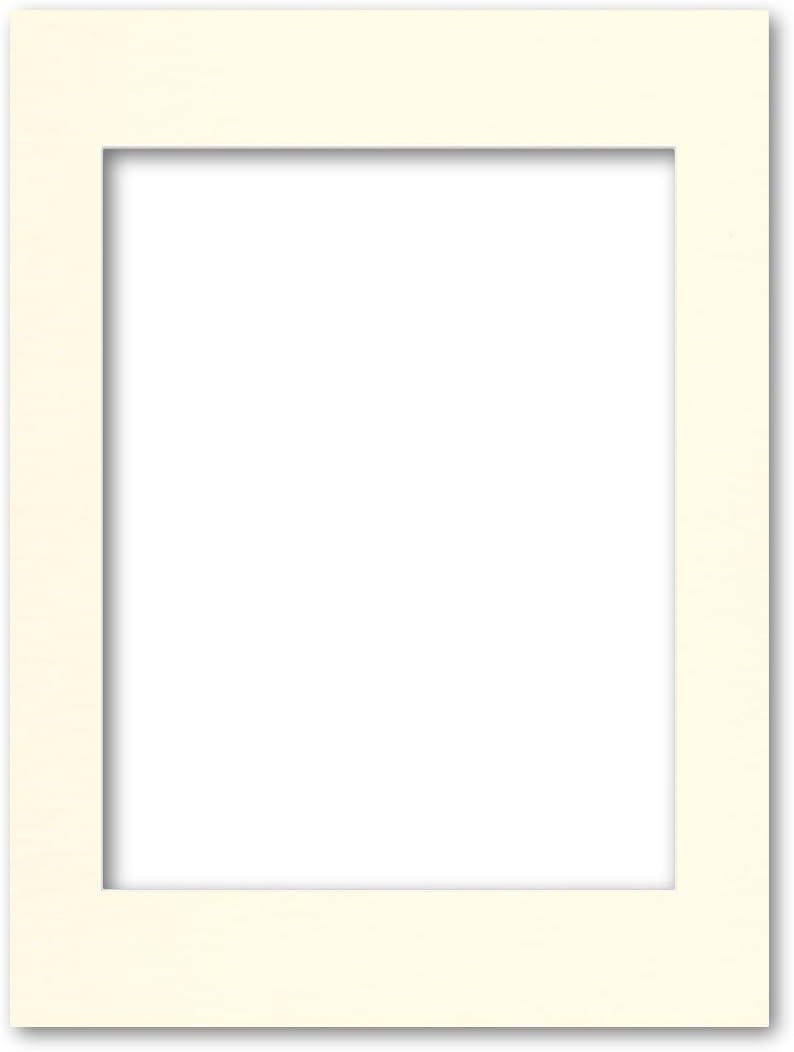 18x24 Matting for 14x18 Photograph or Artwork 4-Ply Bevel Cut Acid Free Matboard for Picture framing (Cloud White)