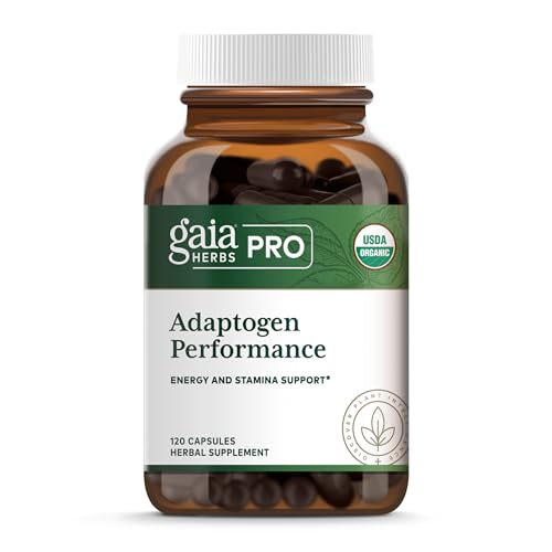 GAIA HERBS PRO Adaptogen Performance - Endurance & Energy Support* - Cordyceps & Ashwagandha Extract - 120 Capsules (60 Servings)