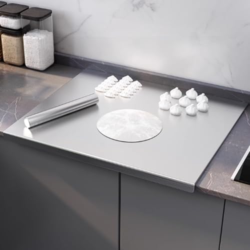 Heavy-Duty Stainless Steel Cutting Board - Commercial Grade Kitchen Prep Board for Meat, Vegetables, Bread - Durable, Easy to Clean, Non-Porous, Professional Quality
