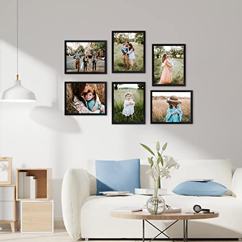 WIFTREY Black 8x10 Picture Frame Set of 18, Multi Photo Frames 8 by 10 Bulk for Wall Hanging or Tabletop Display - Thumbnail 3