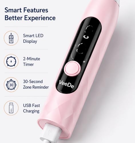 Image of Sonic Electric Datun (Electric Toothbrush) for Adults | 40000 Strokes /min, 5 Modes, Soft Bristles, 5 Heads, 45-Day Battery, IPX8 (Silver)
