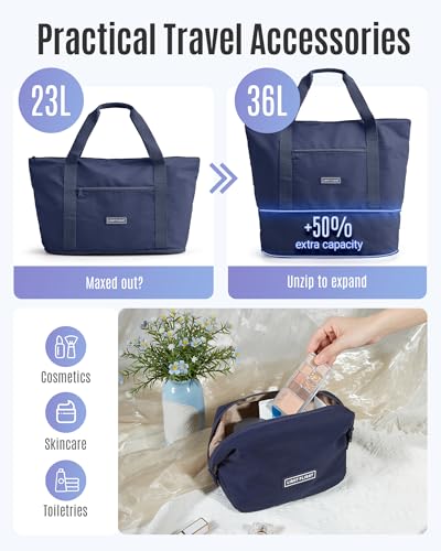 Image of LIGHT FLIGHT 3-Piece Luggage Sets, Expandable Carry On Luggage 22x14x9 Airline Approved, Hardside Carry On Suitcases with Wheels, TSA Lock Travel Luggage Sets, Royal Blue