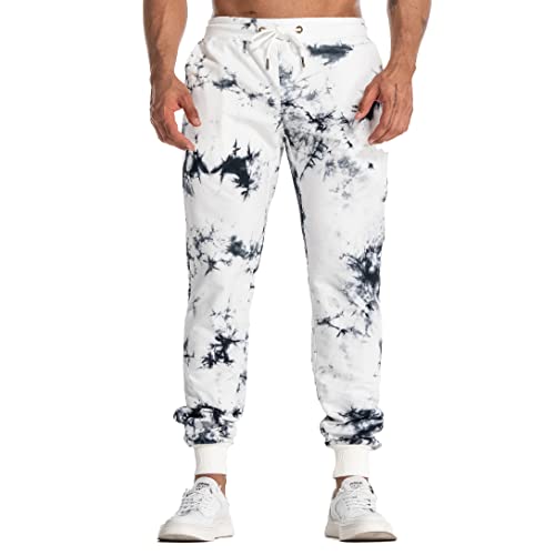 AIMPACT Pantalon de survêtement décontracté pour homme avec poches, Weiß, S Cover
