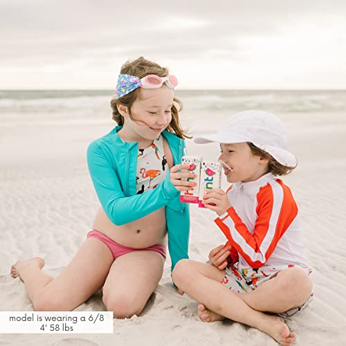 Image of SwimZip Girls' Long Sleeve Zipper Crop Top Rash Guard UPF 50+ Sun Protection