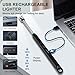 LcFun 2 Pack Candle Lighter Windproof USB C Rechargeable Electric Lighters with 360° Flexible Neck & Safety Lock, Windproof Flameless Long Lighters Matches for Candle, Grill, BBQ, Camping, Gas Stoves
