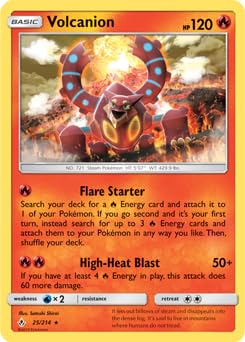 PokemonVolcanion 25/214 - Unbroken Bond - Rare - Single Card