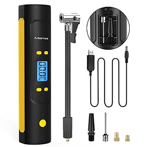 【Batteria Multifunzione e Grande Capacità 2200 mAh】Il gonfiatore per pneumatici ha una batteria ricaricabile agli ioni di litio da 2200 mAh incorporata di grande capacità, che può gonfiare 4 pneumatici per auto completamente vuoti. Non solo può soddisfare le tue esigenze di gonfiaggio, ma può anche caricare altri dispositivi quando necessario.