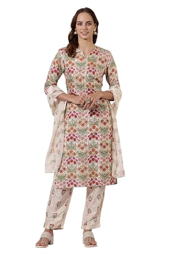 Kurta droit ensemble anti-transpiration trois pièces femme pantalon et dupatta léger